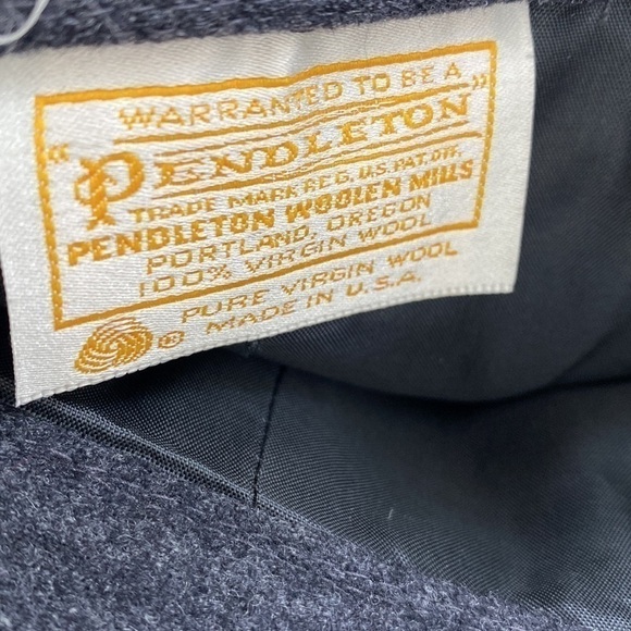 VINTAGE PENDLETON Grey Virgin Wool Skirt Size 8 Academia - Picture 4 of 6